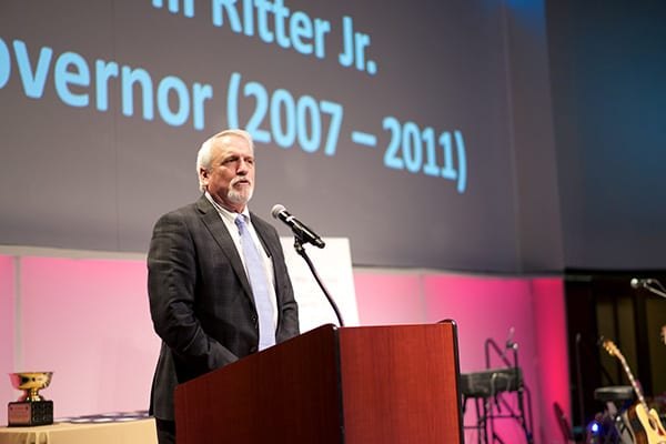 Steve O&rsquo;Donnell at the Colorado Environmental Leadership Program awards banquet
