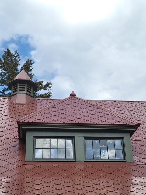 Dormer detail of the restored Fort Yellowstone shingle roof