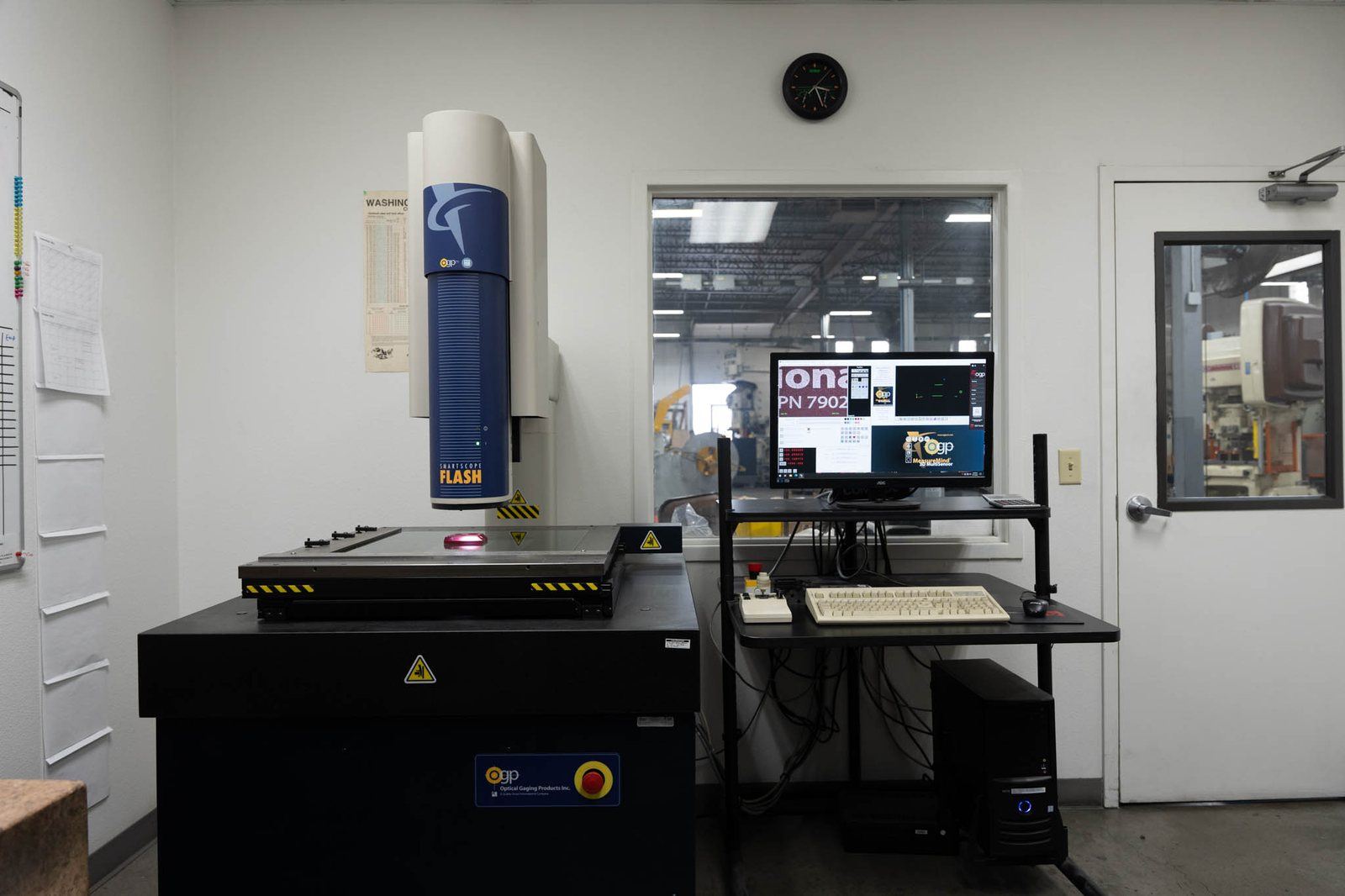 The inspection room at Frontier Metal Stamping