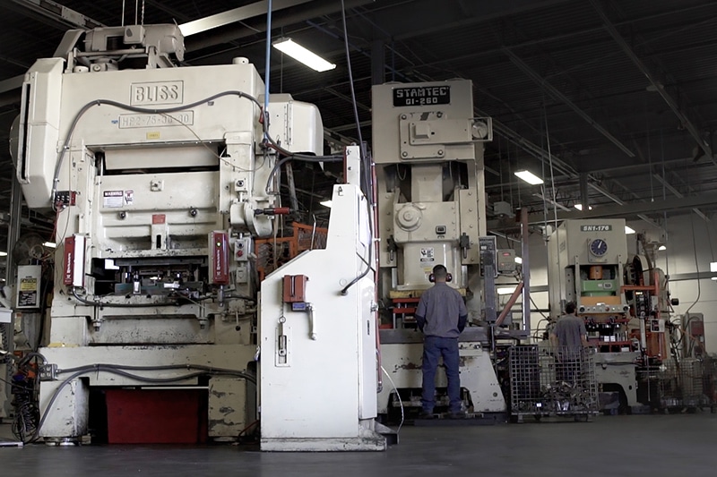 Metal fabrication press in Denver
